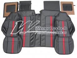 HOLDEN HJ MONARO GTS COUPE SLATE/ GREY GOLF BALL INSERT SEAT COVER SET