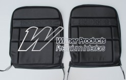 HOLDEN HT PREMIER SEAT COVER SET BLACK ROEBUCK (TRIM CODE 10X) FRONT BUCKETS COVERS ONLY