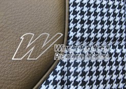 HOLDEN HT GTS MONARO SEAT COVER SET ANTIQUE GOLD HOUNDSTOOTH TRIM CODE 11Y