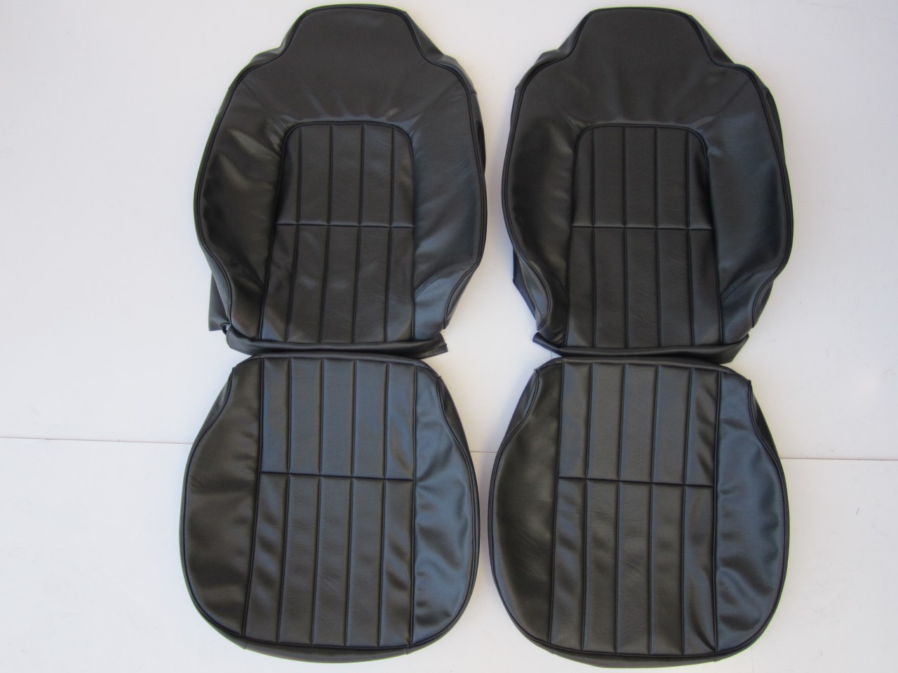 HOLDEN HJ SANDMAN FRONT SEAT COVER SET BLACK LONG GRAIN WinnerProducts
