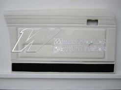 FORD XB GT DOOR TRIMS SET SEDAN WHITE (EXCHANGE METAL TOPS) TRIM CODE W