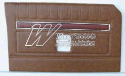 FORD XY GT DOOR TRIMS SET SEDAN SADDLE (EXCHANGE METAL TOPS) TRIM CODE 