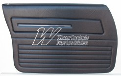 HOLDEN HZ SANDMAN FRONT DOOR TRIM SET SLATE 18V (METAL TOP EXCHANGE)