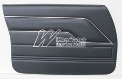 HOLDEN HQ KINGSWOOD DOOR TRIM SET BLACK TRIM CODE 30 (METAL TOP EXCHANGE)