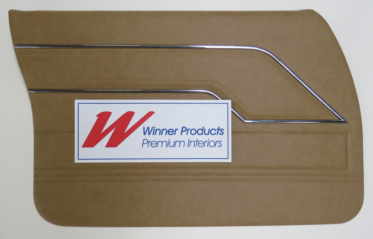 HOLDEN HQ KINGSWOOD DOOR TRIM SET ANTIQUE SADDLE TRIM CODE 11E (METAL