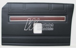 FORD XW GT DOOR TRIMS SET SEDAN BLACK (EXCHANGE METAL TOPS) TRIM CODE 
