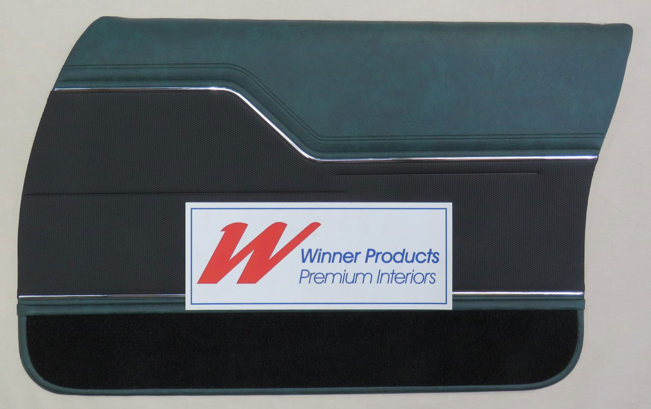 Holden Monaro HJ Monaro GTS Sedan 45X Jade Green & Herringbone Door Trims (Image 2 of 2)