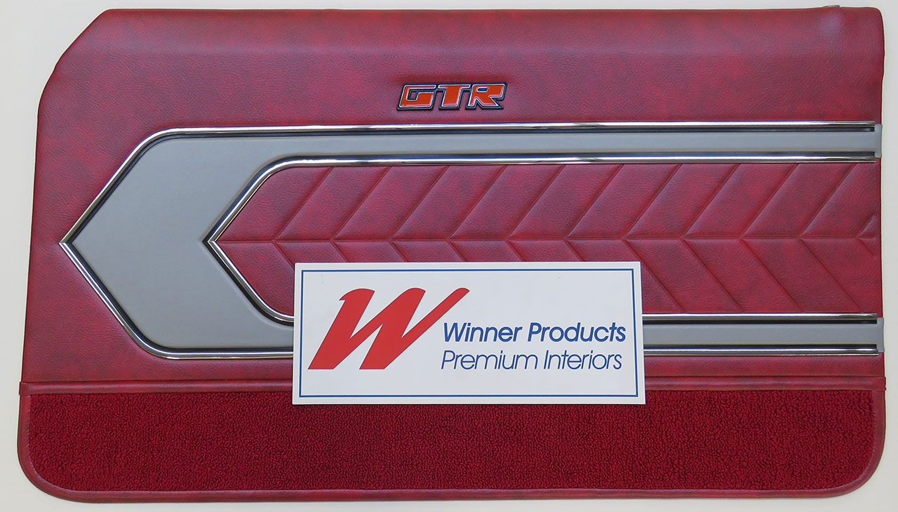 Holden Torana LC Torana GTR Coupe 42Y Baroque Red & Houndstooth Door Trims (Image 2 of 3)