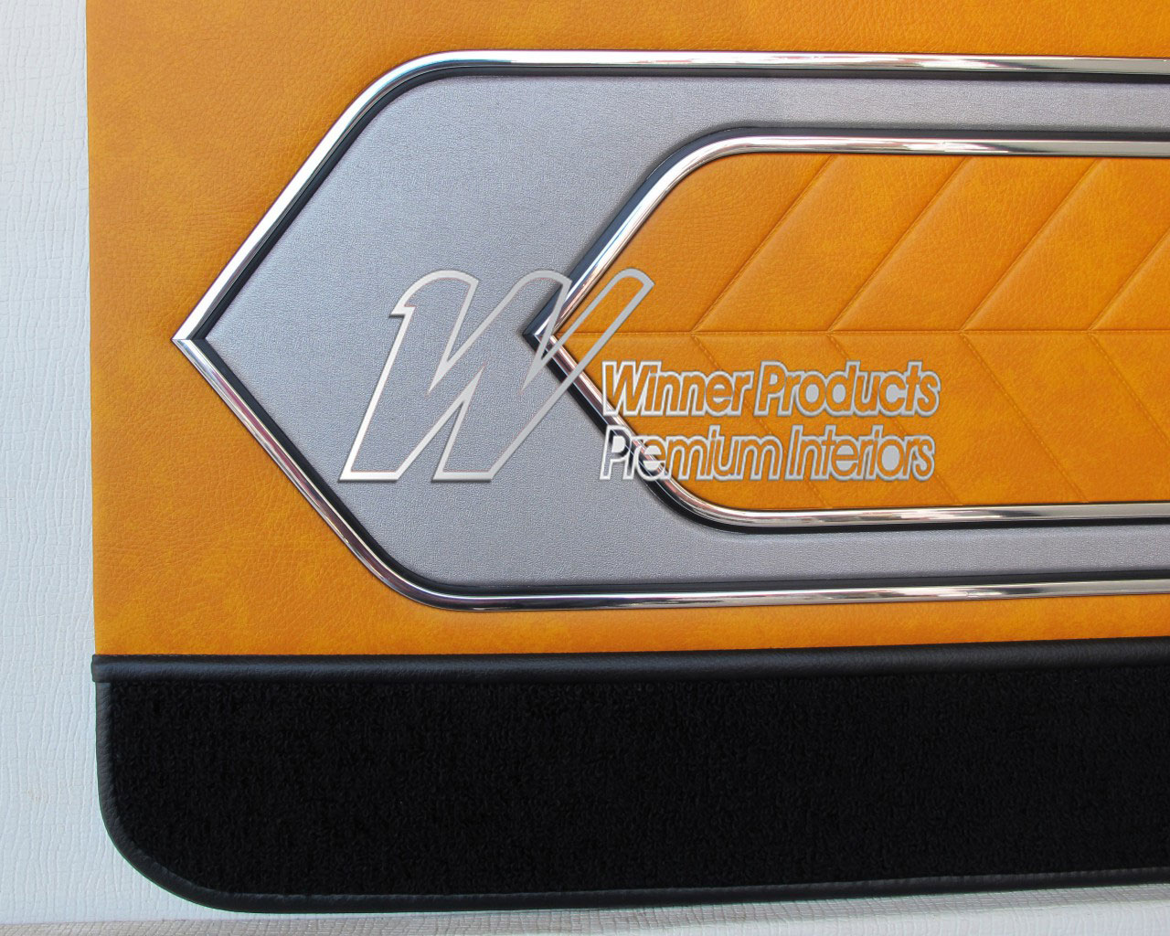 Holden Torana LC Torana GTR Coupe 45L Indy Orange & Houndstooth Door Trims (Image 3 of 3)