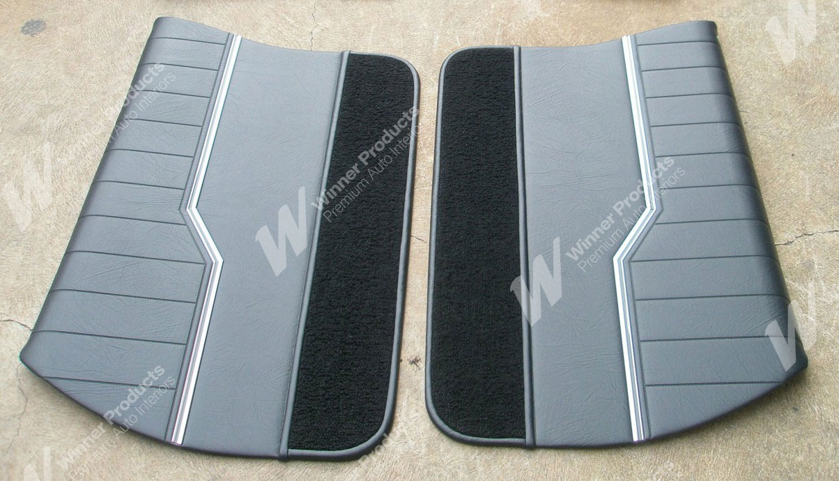 Holden Monaro HQ Monaro GTS Sedan Mar-Sep 74 30Y Black & Herringbone Door Trims (Image 2 of 3)