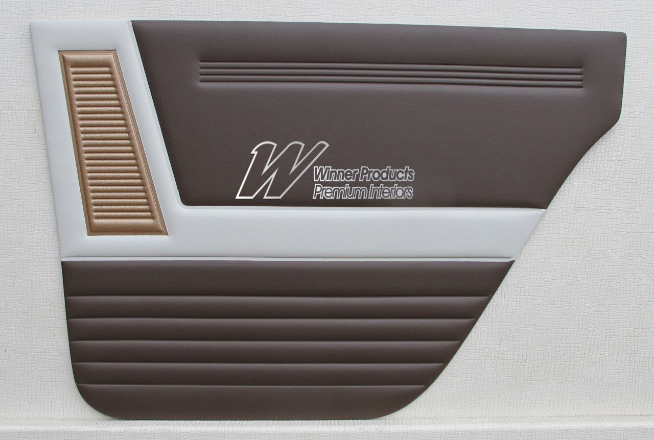 Holden Special EJ Special Sedan B16 Aztec Gold & Jamboree Brown with Feathertop Grey Door Trims (Image 8 of 12)