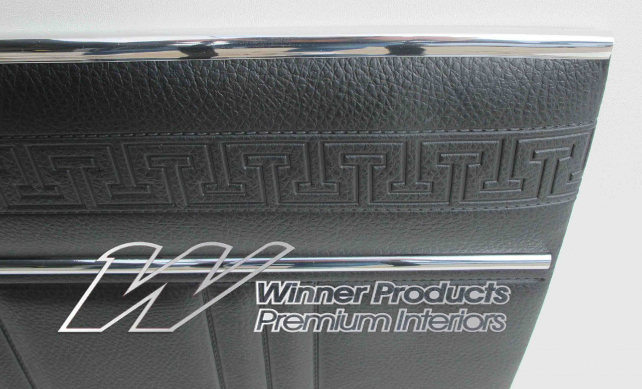 Holden Kingswood HG Kingswood Sedan 10G Black & Cloth Door Trims (Image 4 of 17)