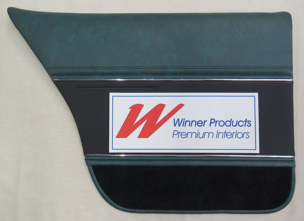 Holden Monaro HJ Monaro GTS Sedan 45X Jade Green & Herringbone Door Trims (Image 6 of 6)