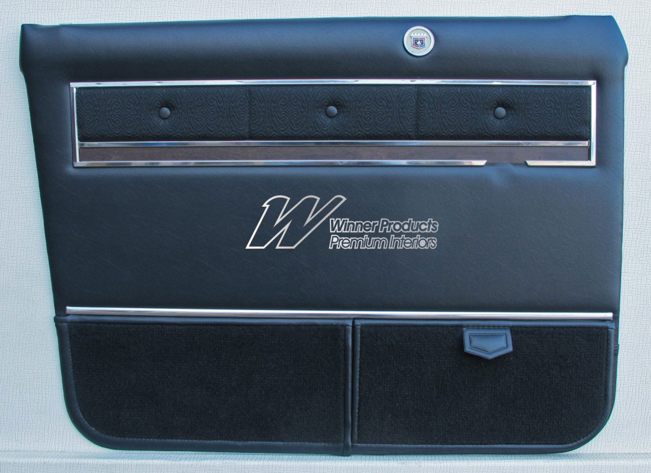 Holden Brougham HK Brougham Sedan 10M Black & Brocade Door Trims (Image 4 of 15)