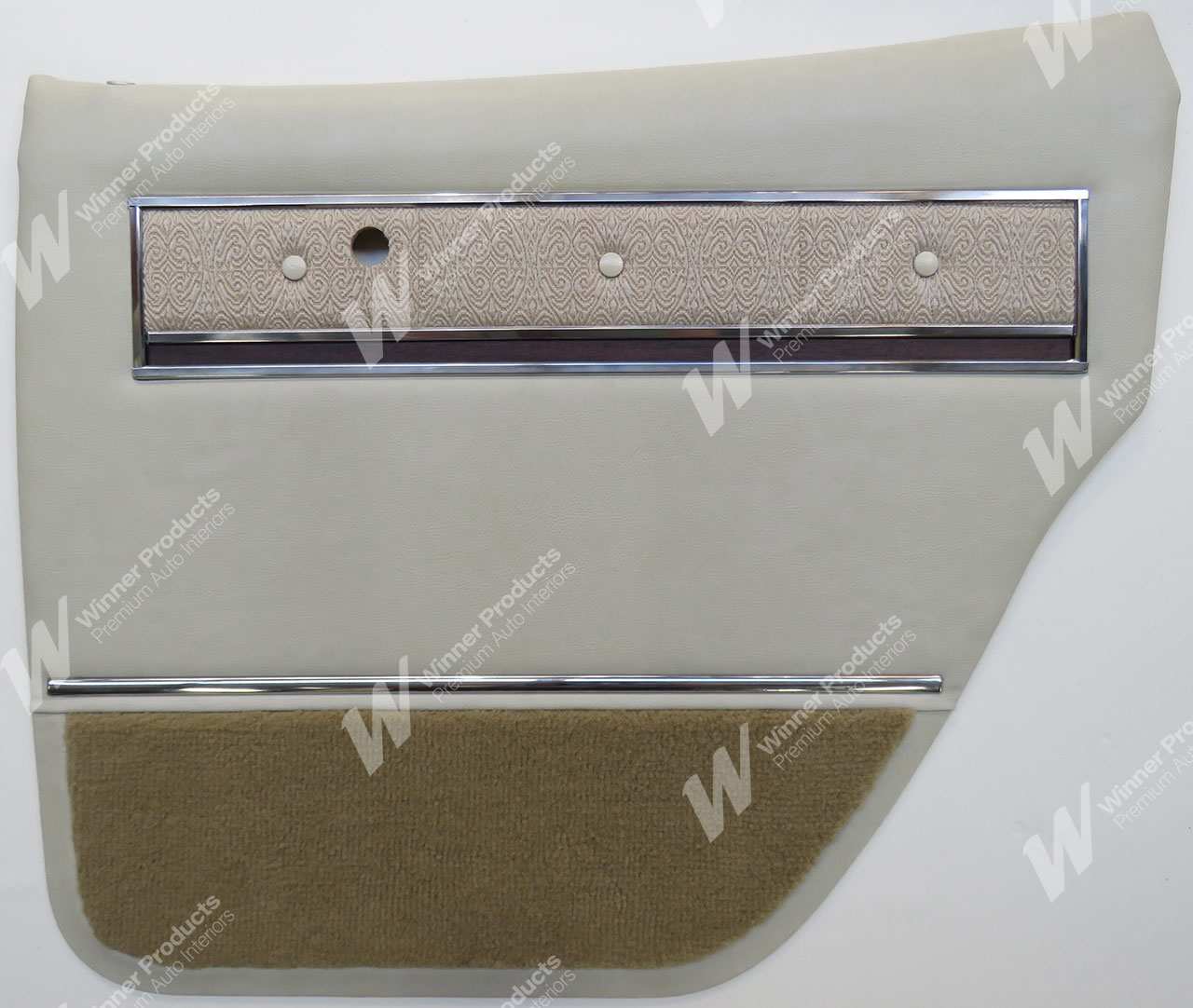 Holden Brougham HK Brougham Sedan 18M Blonde Ivory & Brocade Door Trims (Image 3 of 5)