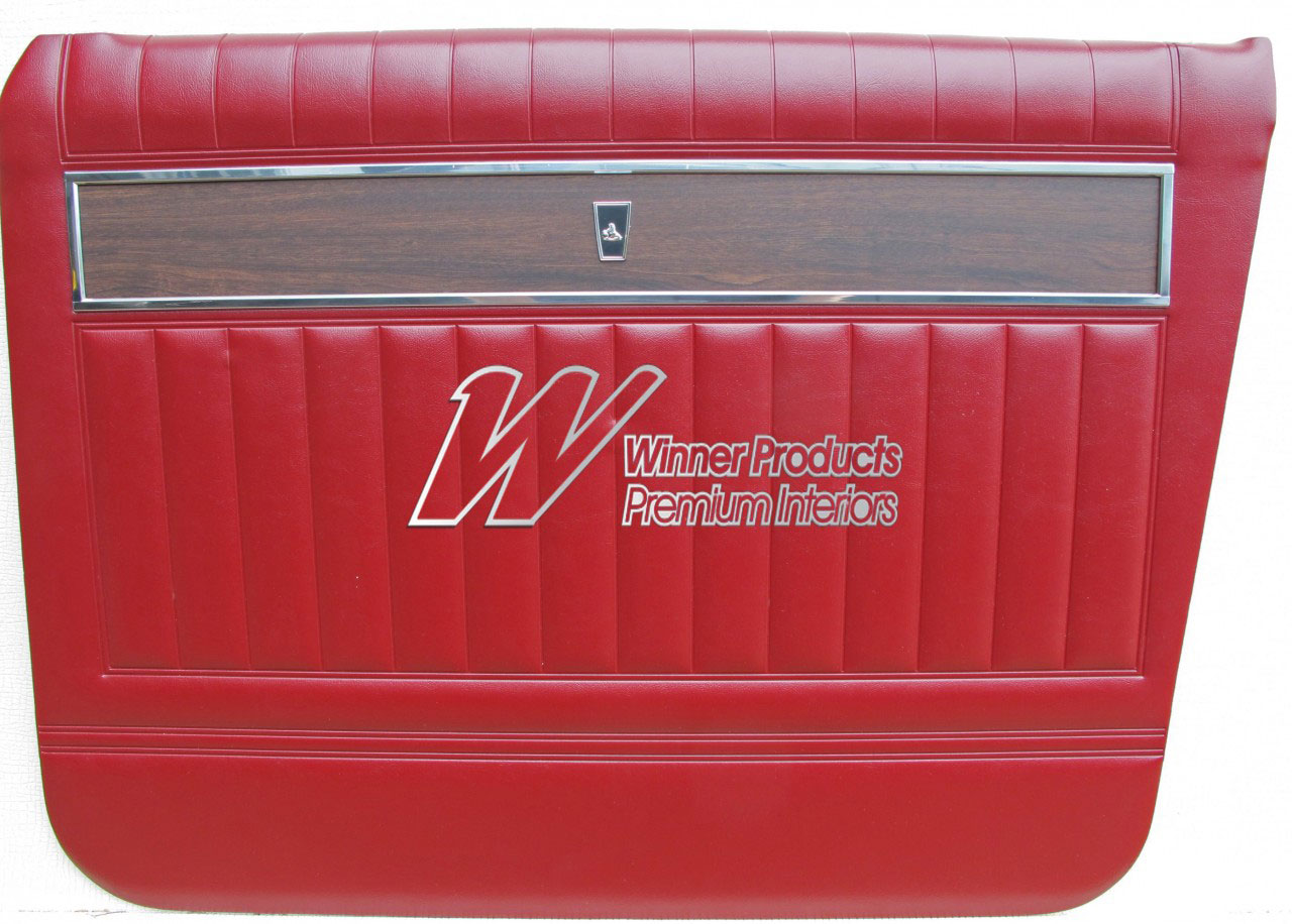 Holden Premier HK Premier Wagon 12S Yulunga Maroon & Castillion Weave Door Trims (Image 1 of 5)