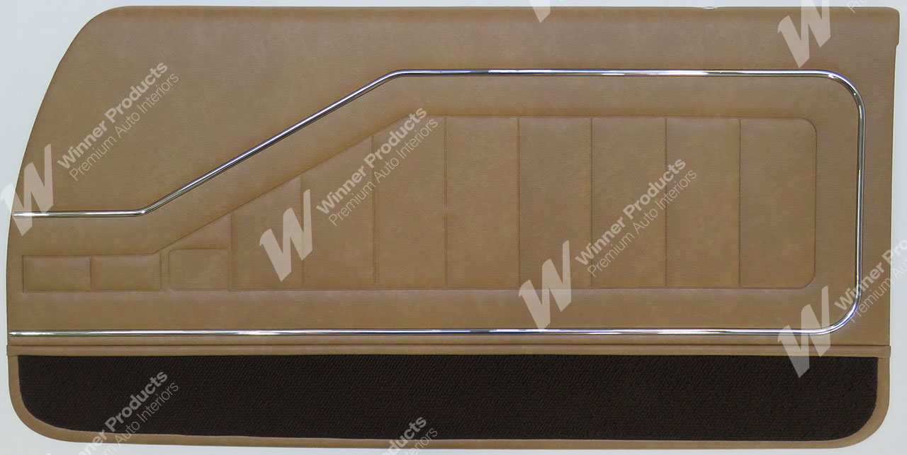 Holden Monaro HQ Monaro GTS Coupe Jan-Aug 72 21Y Antique Saddle & Brown & Houndstooth Door Trims (Image 2 of 5)