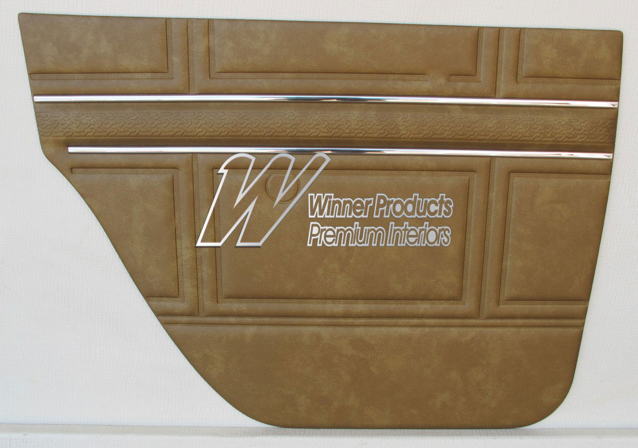 Holden Kingswood HT Kingswood Sedan 11G Antique Gold & Castillion Weave Door Trims (Image 3 of 4)