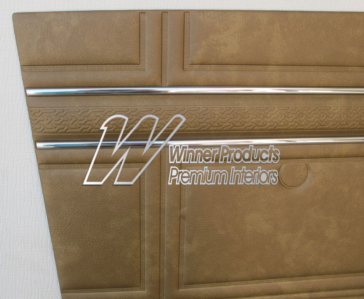 Holden Kingswood HT Kingswood Sedan 11G Antique Gold & Castillion Weave Door Trims (Image 4 of 4)