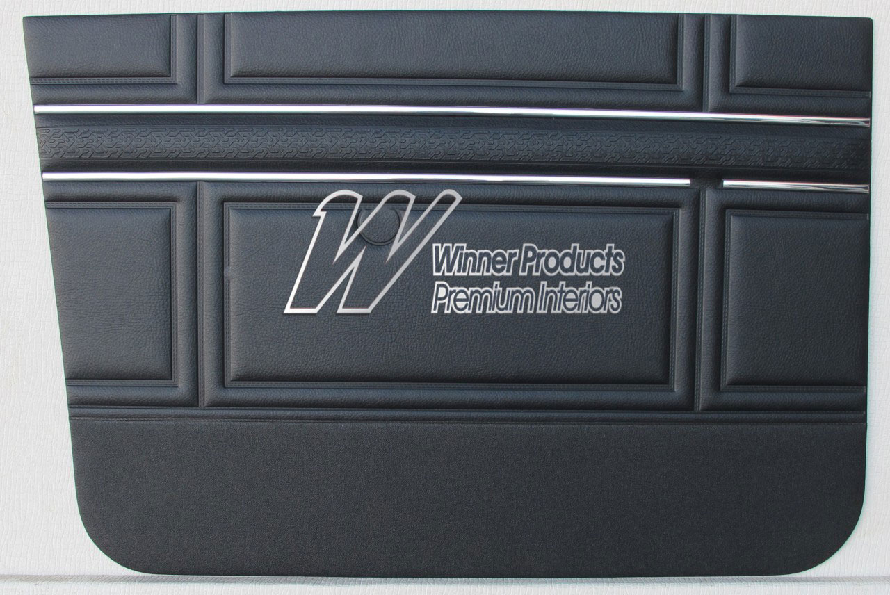 Holden Kingswood HT Kingswood Panel Van 10G Black & Cloth Door Trims (Image 1 of 4)