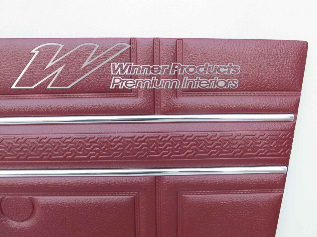 Holden Kingswood HT Kingswood Wagon 12G Morocco Red & Castillion Weave Door Trims (Image 3 of 3)