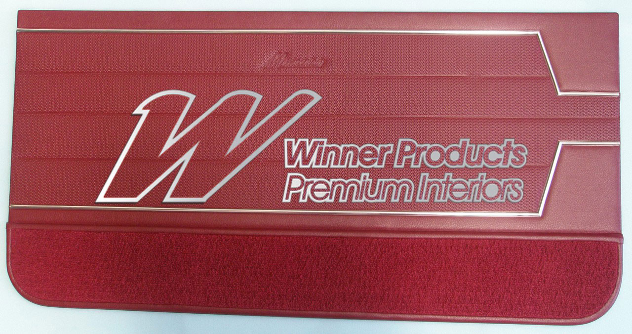 Holden Monaro HT Monaro GTS Coupe 12Y Morocco Red & Houndstooth Door Trims (Image 2 of 3)