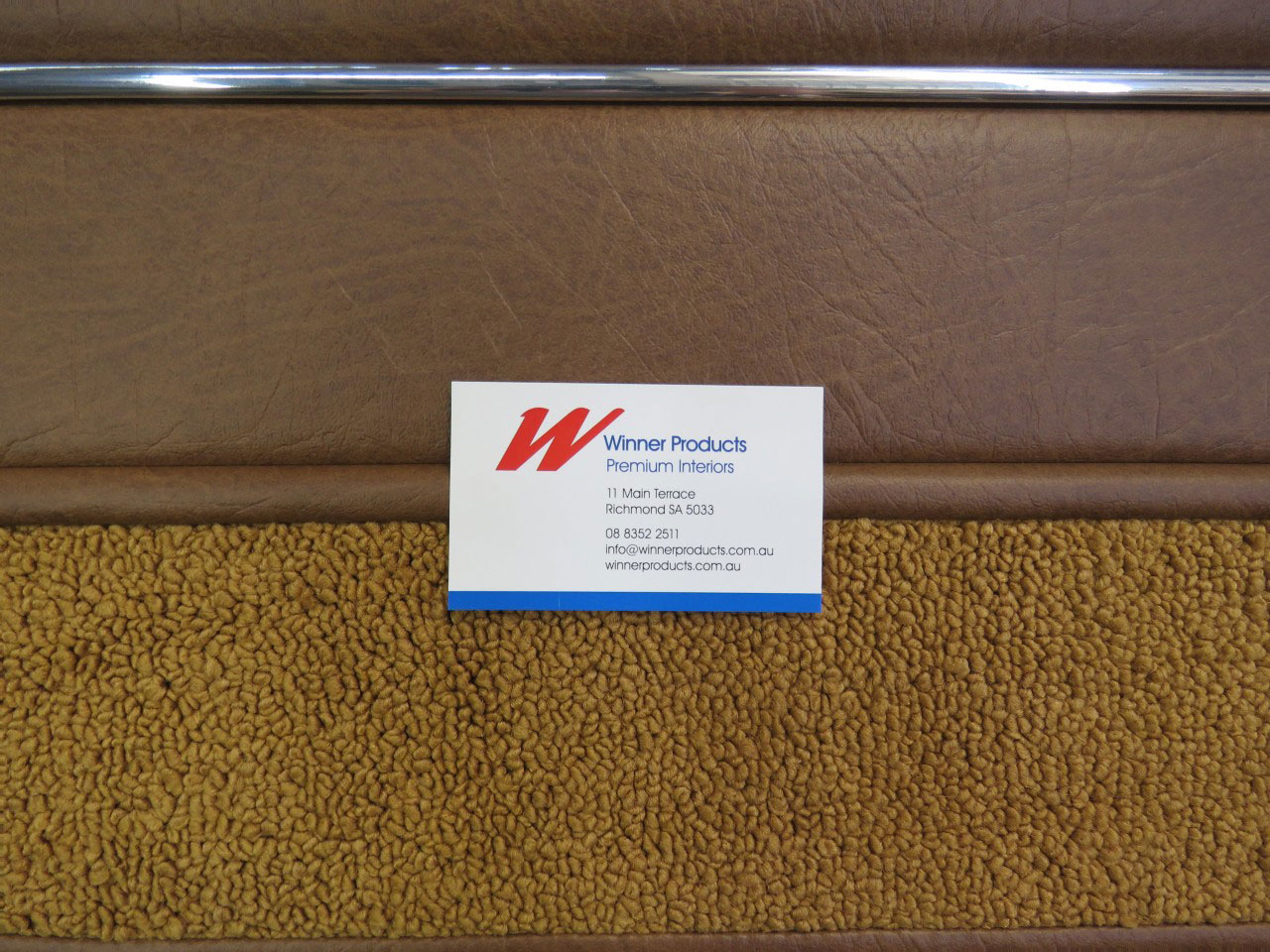 Holden Torana LJ Torana XU1 Coupe 59Y Chestnut & Herringbone Door Trims (Image 5 of 5)