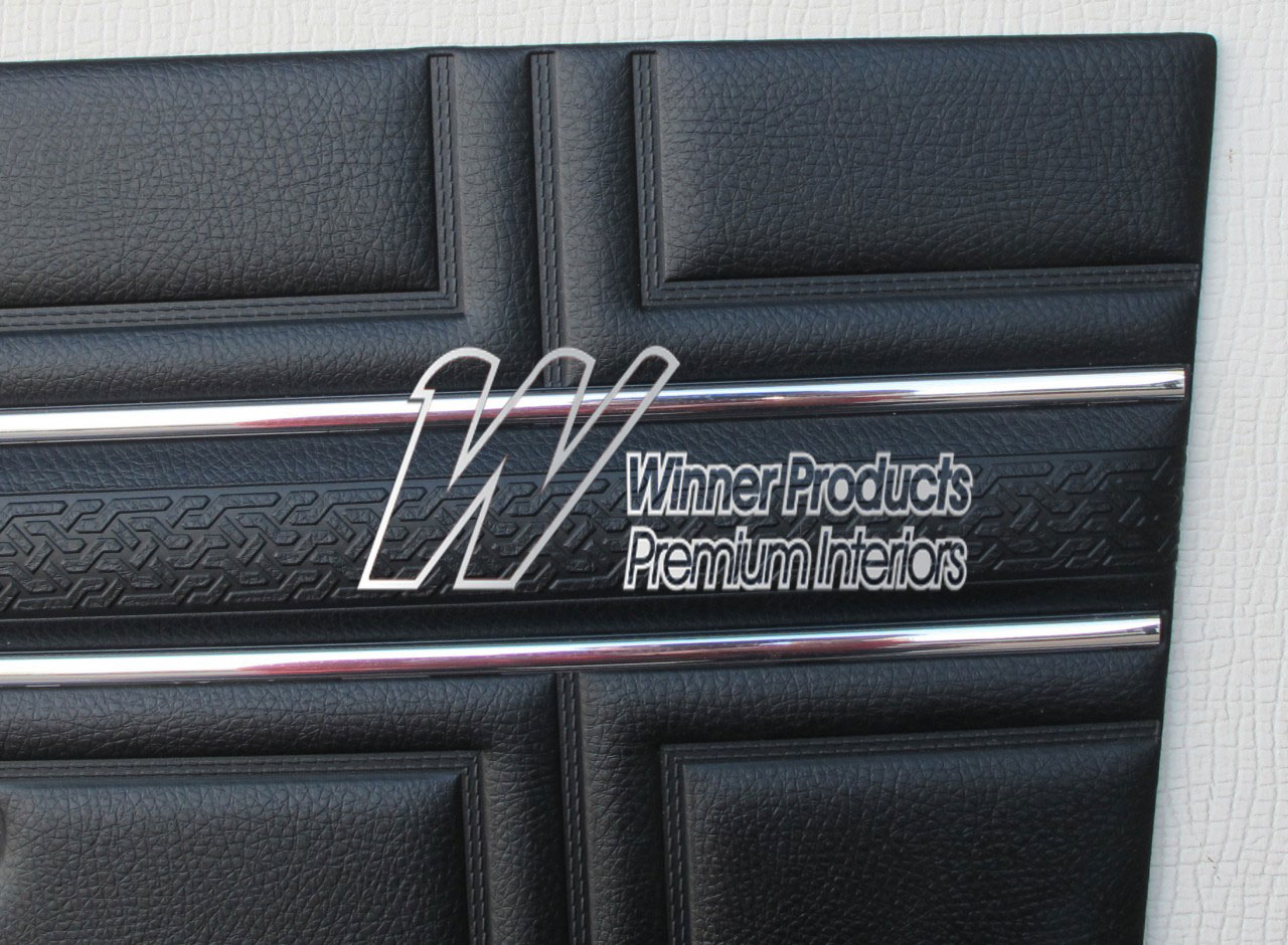 Holden Kingswood HT Kingswood Sedan 10G Black & Cloth Door Trims (Image 2 of 12)