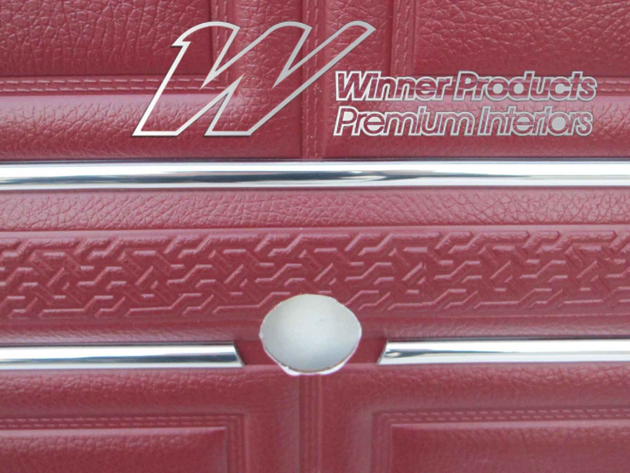 Holden Kingswood HT Kingswood Sedan 12G Morocco Red & Castillion Weave Door Trims (Image 4 of 6)