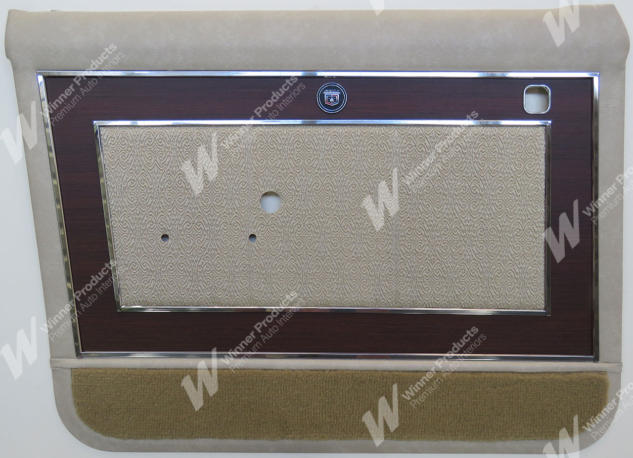 Holden Brougham HT Brougham Sedan 18M Sandalwood & Brocade Door Trims (Image 2 of 5)