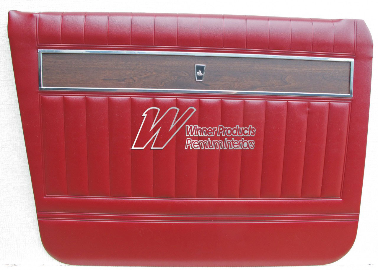 Holden Premier HK Premier Sedan 12S Yulunga Maroon & Castillion Weave Door Trims (Image 2 of 3)