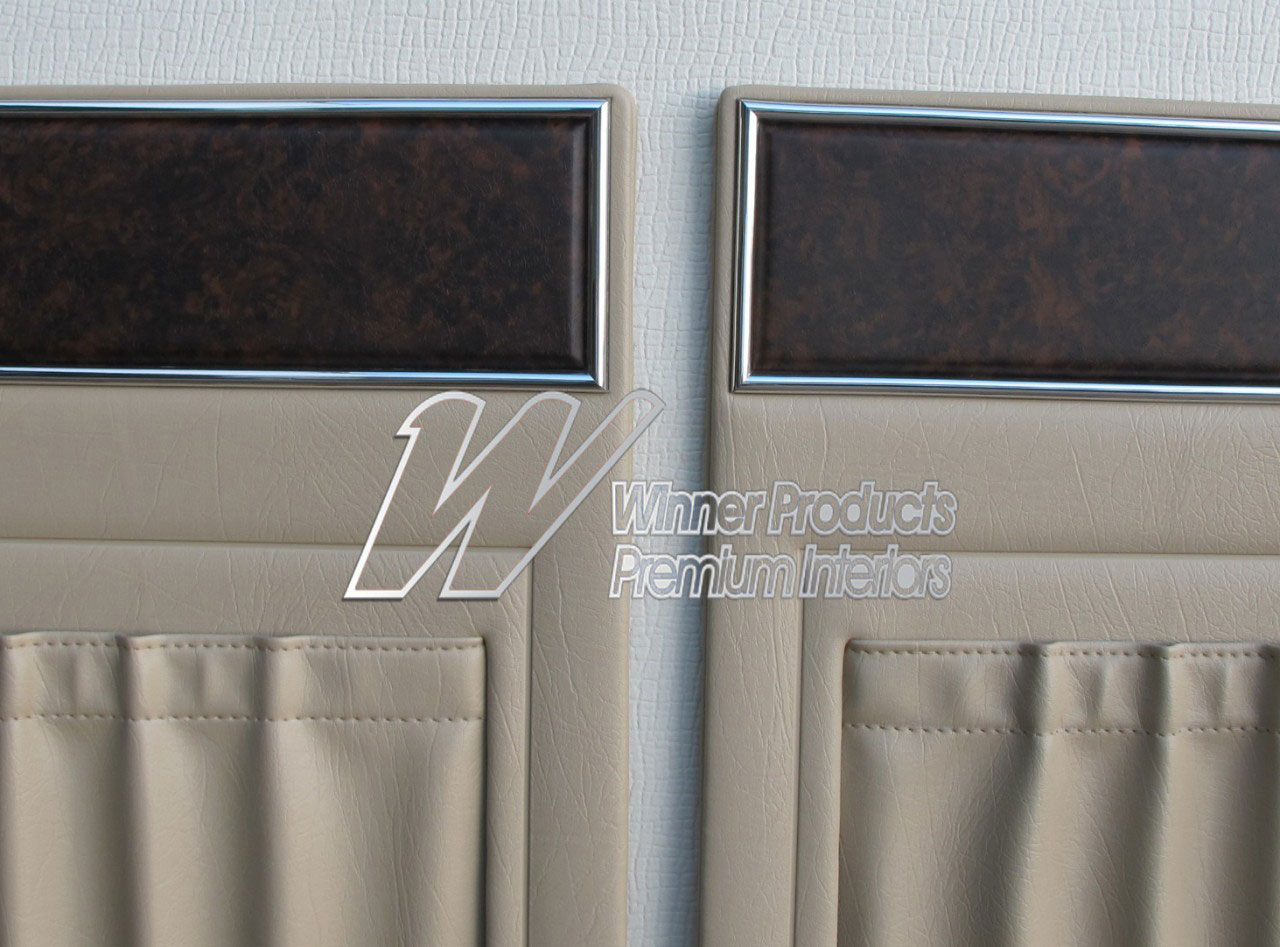 Holden Statesman HQ Statesman Deville 73-74 38M Doeskin & Chestnut Seat Back Boards (Image 2 of 3)