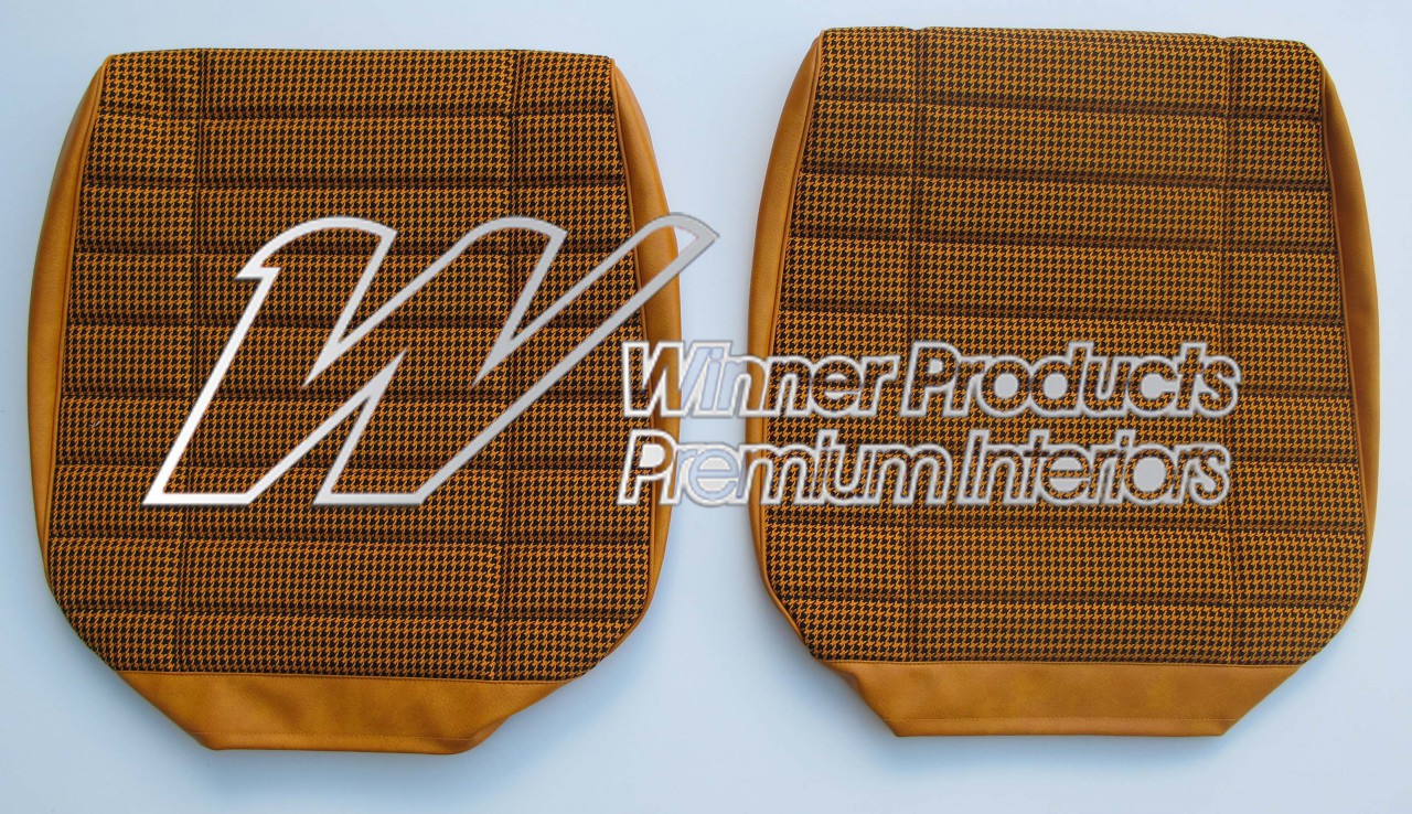 Holden Monaro HG Monaro GTS Coupe 15Z Indy Orange & Houndstooth Seat Covers (Image 1 of 3)