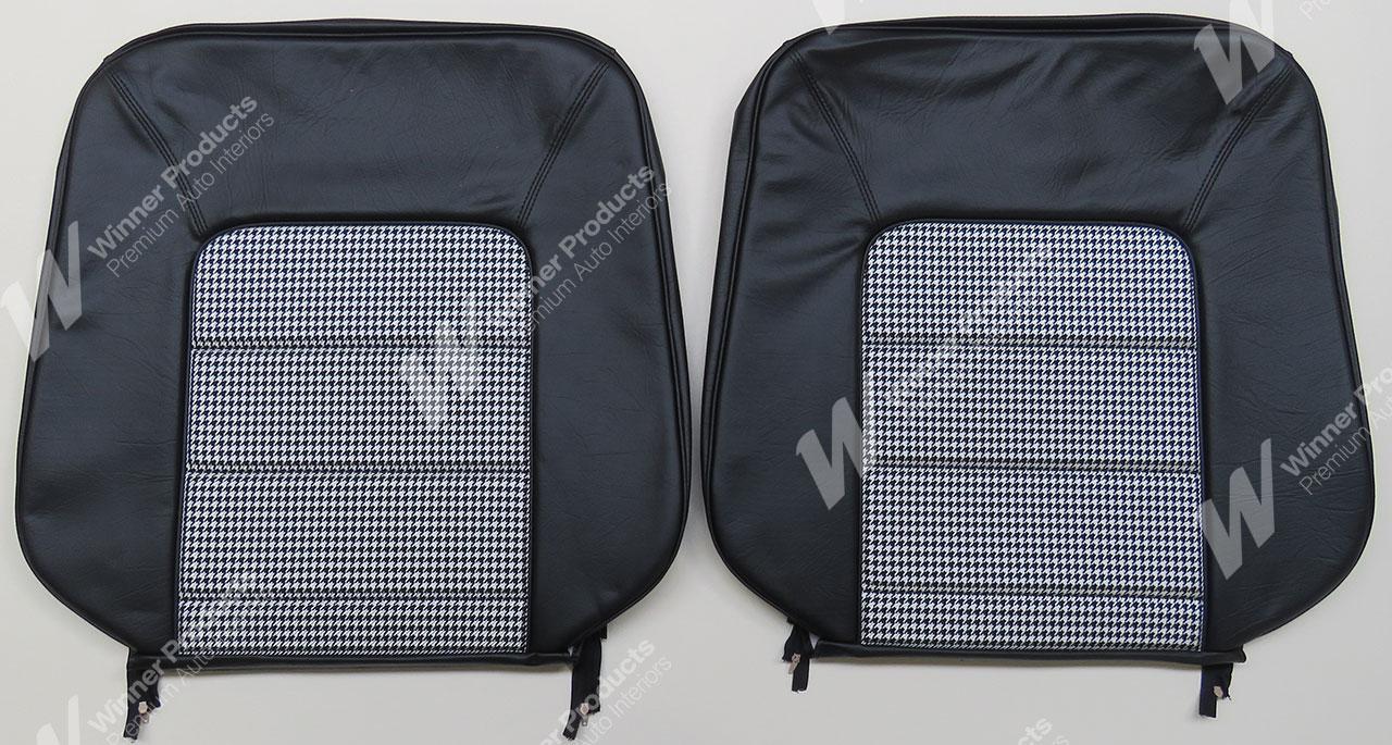 Holden Monaro HQ Monaro GTS Coupe Mar-Sep 74 30Y Black & Herringbone Seat Covers (Image 2 of 5)