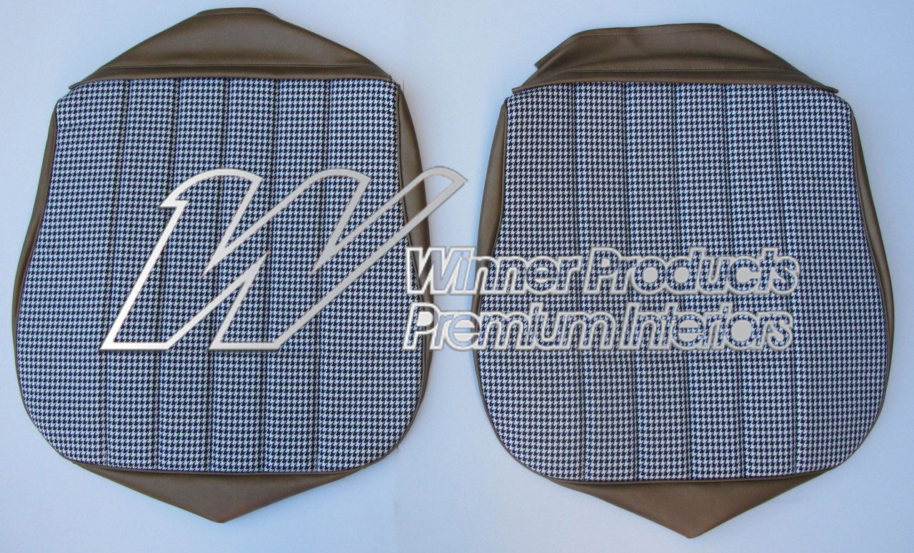 Holden Monaro HT Monaro GTS Coupe 11Y Antique Gold & Houndstooth Seat Covers (Image 2 of 3)