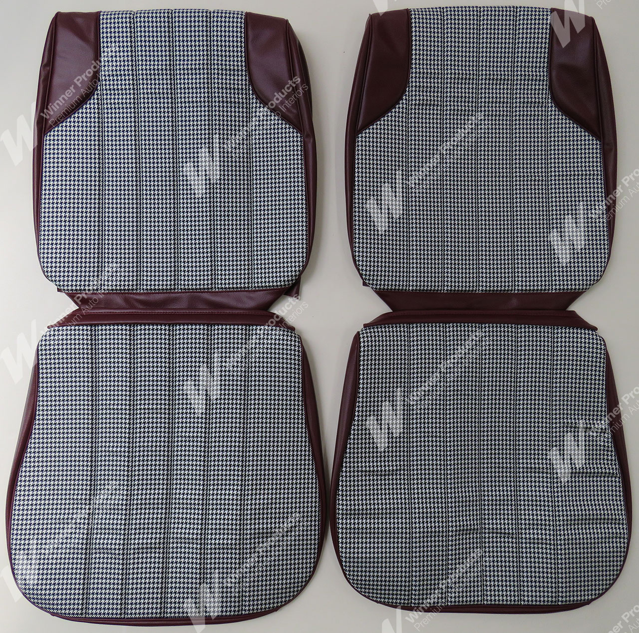 Holden Monaro HT Monaro GTS Coupe 12Y Morocco Red & Houndstooth Seat Covers (Image 1 of 4)