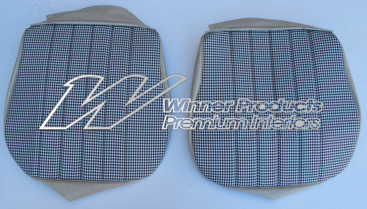Holden Monaro HT Monaro GTS Coupe 18Y Sandalwood & Black & Houndstooth Seat Covers (Image 3 of 5)