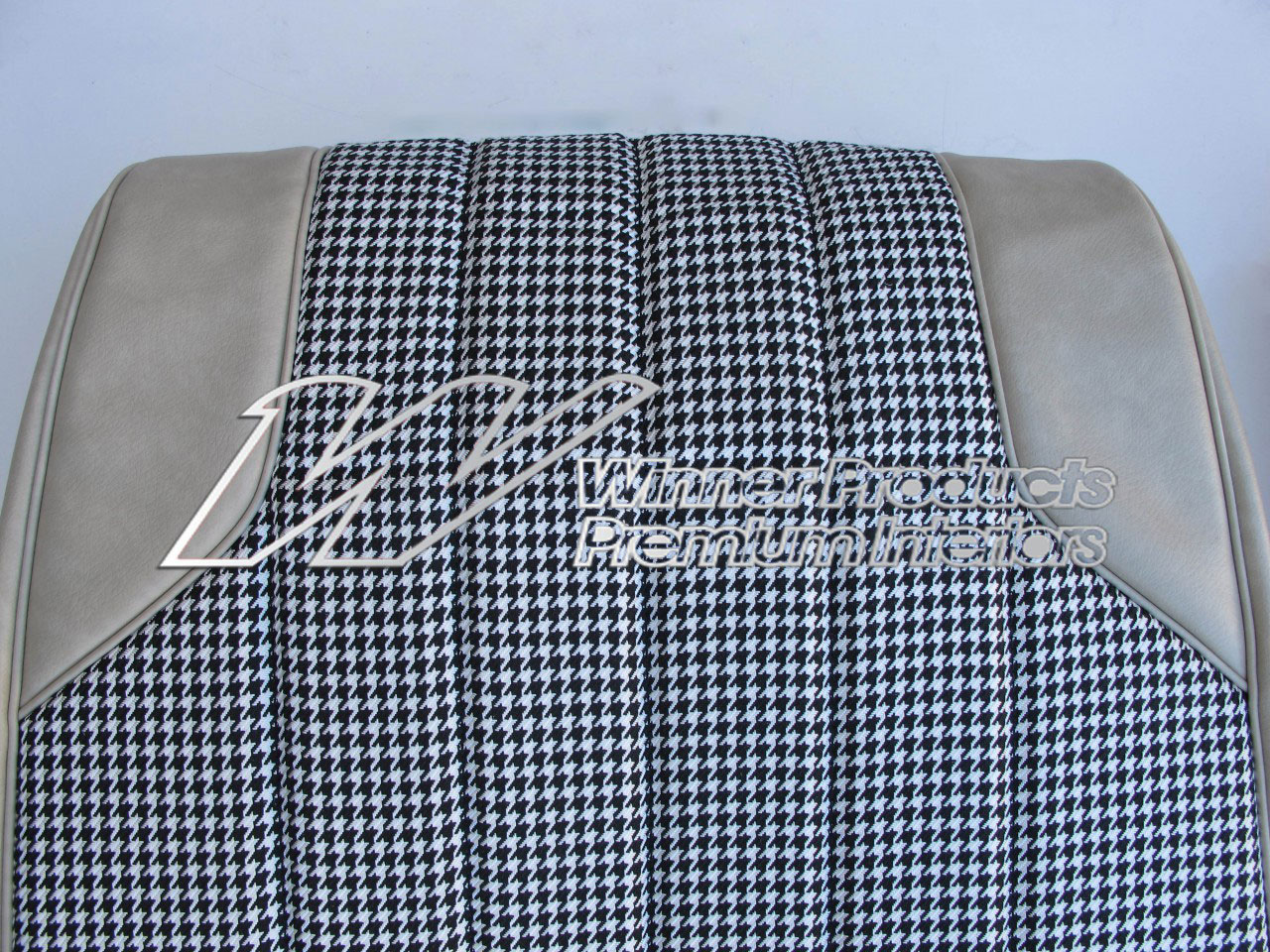 Holden Monaro HT Monaro GTS Coupe 18Y Sandalwood & Black & Houndstooth Seat Covers (Image 4 of 5)