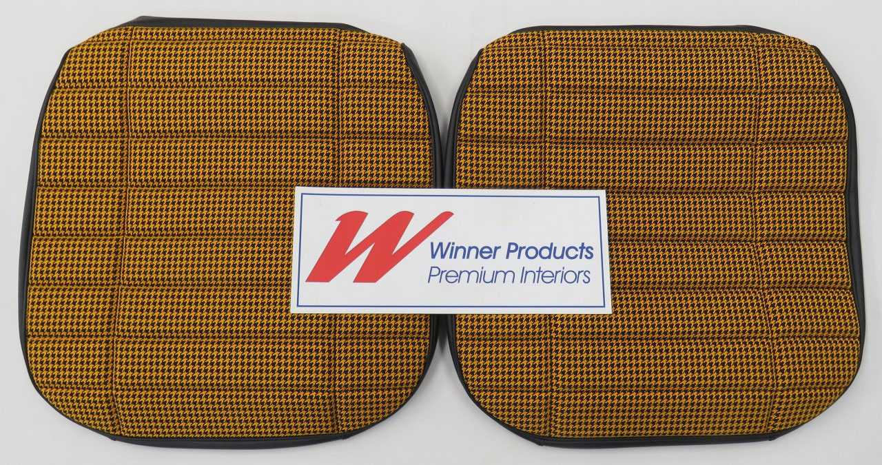 Holden Torana LC Torana GTR Coupe 40L Black & Houndstooth Seat Covers (Image 2 of 3)