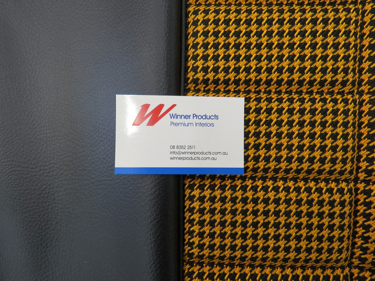 Holden Torana LC Torana GTR Coupe 40L Black & Houndstooth Seat Covers (Image 3 of 3)