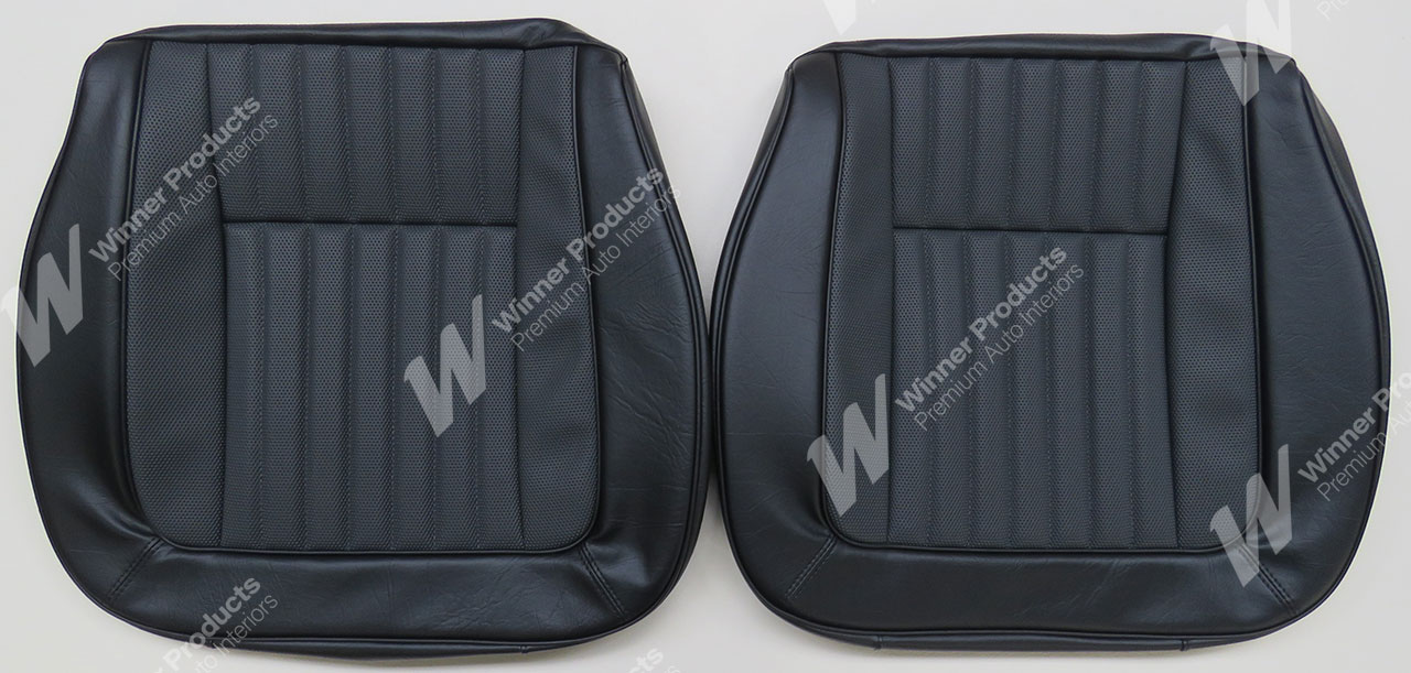 Holden Torana LH Torana SLR Sedan 19V Black & Printed Stripe Seat Covers (Image 3 of 5)