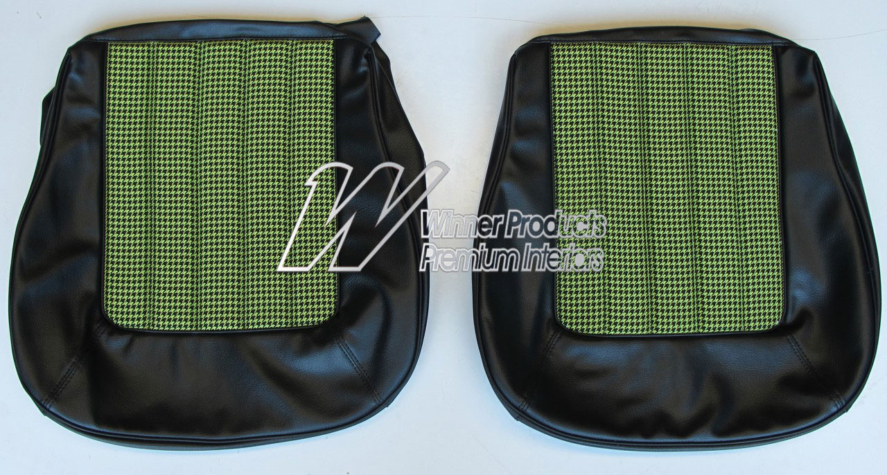 Holden Torana LJ Torana XU1 Coupe 40Z Black & Houndstooth Seat Covers (Image 2 of 3)
