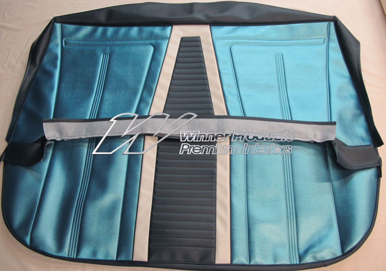 Holden Special EJ Special Sedan B12 Saxe & Columbine Blue with Feathertop Grey Seat Covers (Image 2 of 3)