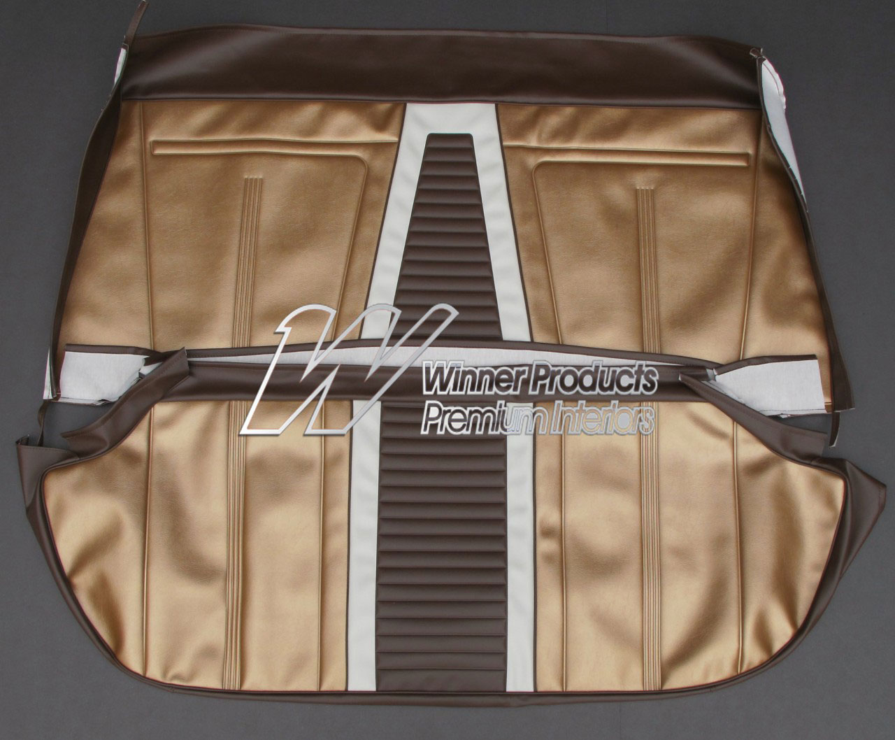 Holden Special EJ Special Sedan B16 Aztec Gold & Jamboree Brown with Feathertop Grey Seat Covers (Image 3 of 10)