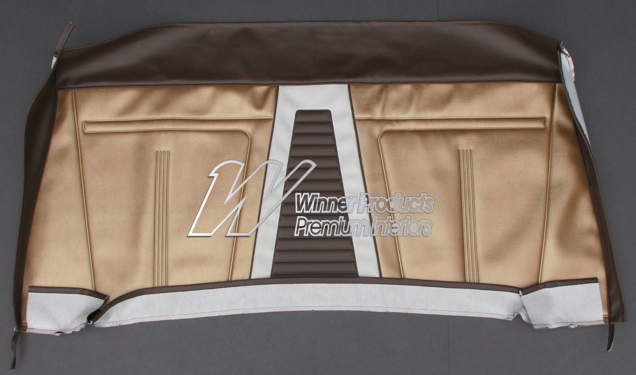 Holden Special EJ Special Sedan B16 Aztec Gold & Jamboree Brown with Feathertop Grey Seat Covers (Image 5 of 10)