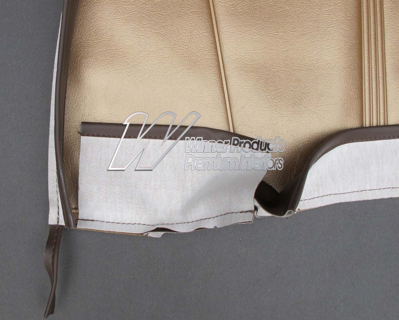 Holden Special EJ Special Sedan B16 Aztec Gold & Jamboree Brown with Feathertop Grey Seat Covers (Image 6 of 10)