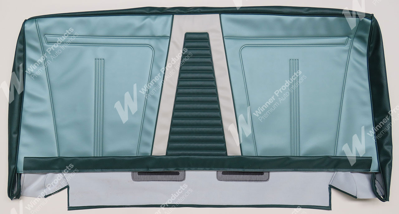 Holden Special EJ Special Wagon B21 Monaco & Geisha Turquoise with Feathertop Grey Seat Covers (Image 2 of 6)