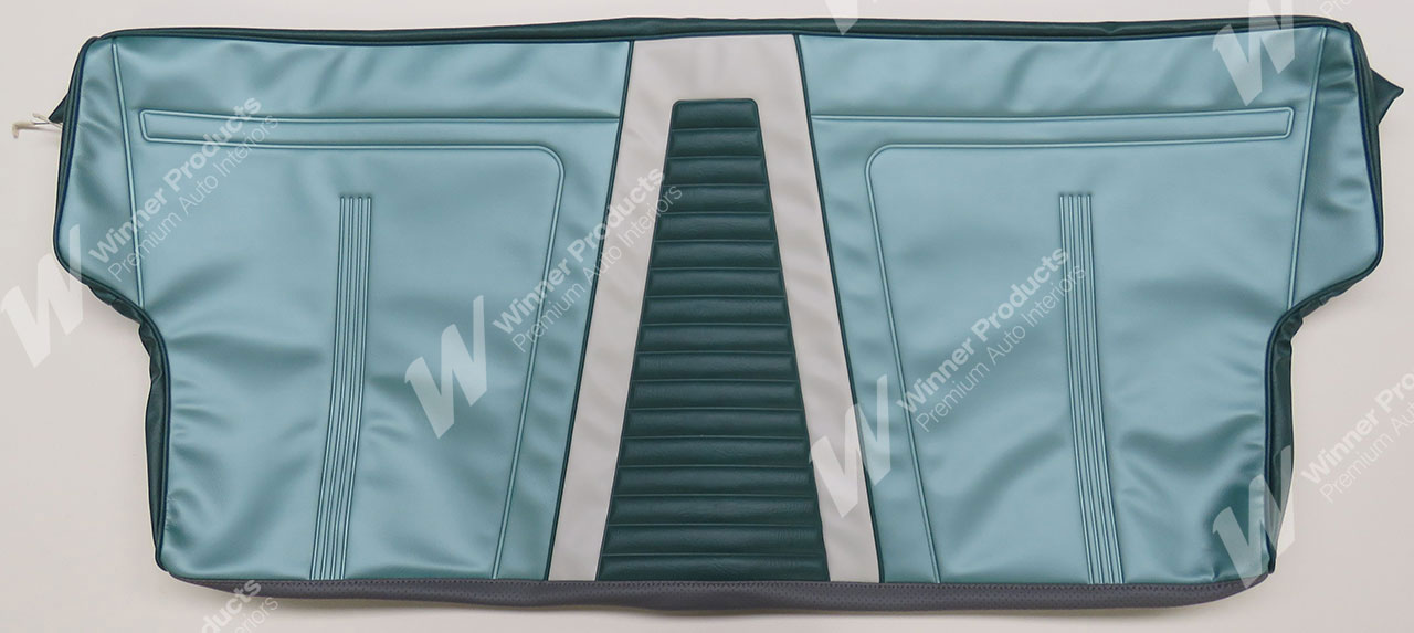 Holden Special EJ Special Wagon B21 Monaco & Geisha Turquoise with Feathertop Grey Seat Covers (Image 4 of 6)