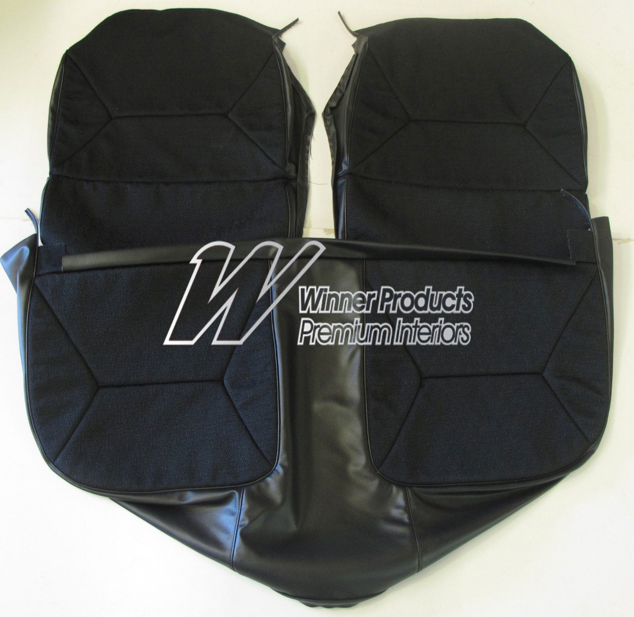 Holden Brougham HG Brougham Sedan 10M Black & Brocade Seat Covers (Image 3 of 13)