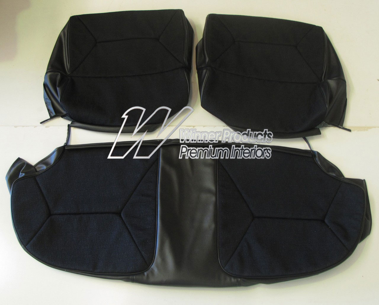 Holden Brougham HG Brougham Sedan 10M Black & Brocade Seat Covers (Image 4 of 13)